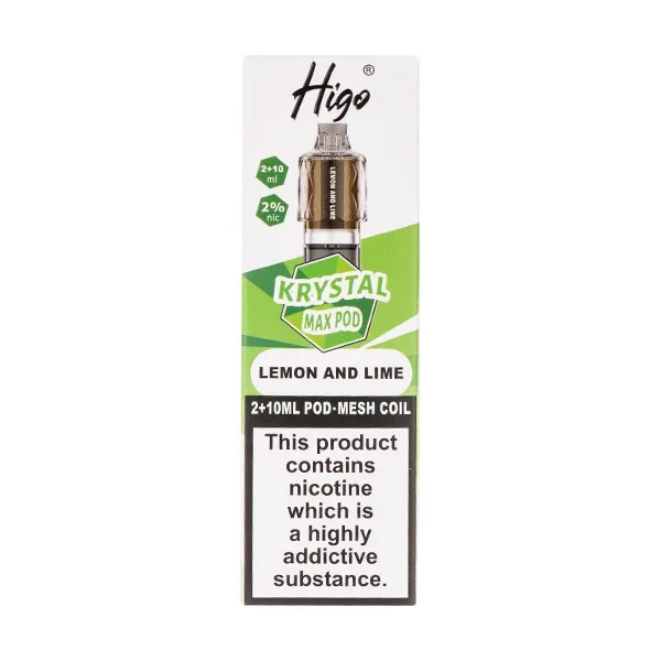 Lemon & Lime Krystal Max Prefilled Pod + Refill by Higo