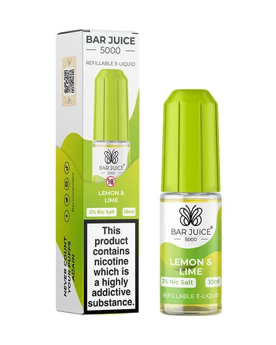 Lemon & Lime Nic Salt E-Liquid - Bar Juice 5000 - Image 2