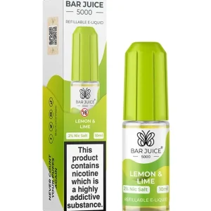 Lemon & Lime Nic Salt E-Liquid - Bar Juice 5000
