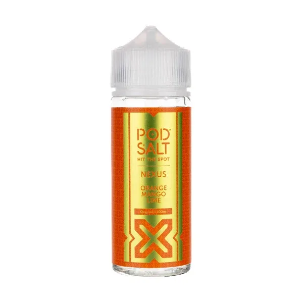 Orange Mango Lime 100ml Shortfill E-Liquid by Pod Salt Nexus