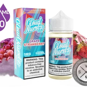 Grape Strawberry Iced CLOUD NURDZ 100ml