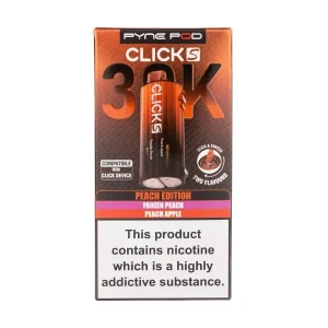 Peach Edition Click S 30K Prefilled Pods by Pyne Pod