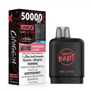 Level X Flavour Beast G2 Ultra Chuggin’ Strawberry Classic Iced (6/box)