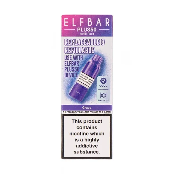 Grape Plus 50 Prefilled Pod + Refill by Elf Bar