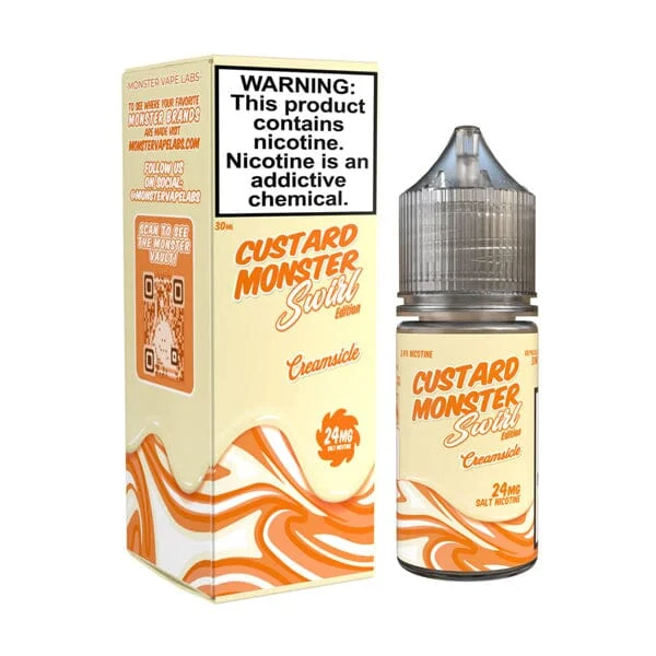 Creamsicle Custard Swirl Monster Salts 30mL