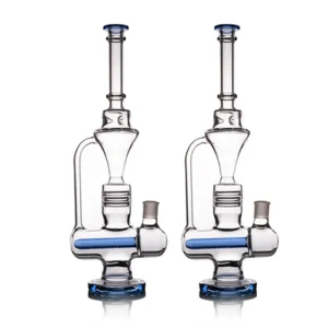 18" Recycler Glass Water Pipe
