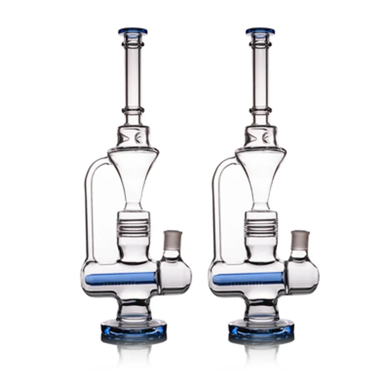 18" Recycler Glass Water Pipe