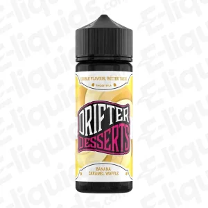 Drifter Banana Caramel Waffle Desserts 100ml Shortfill Vape Juice
