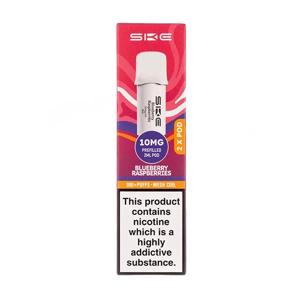 Blueberry Raspberries Crystal 600 Pro Prefilled Pods by SKE - Image 2