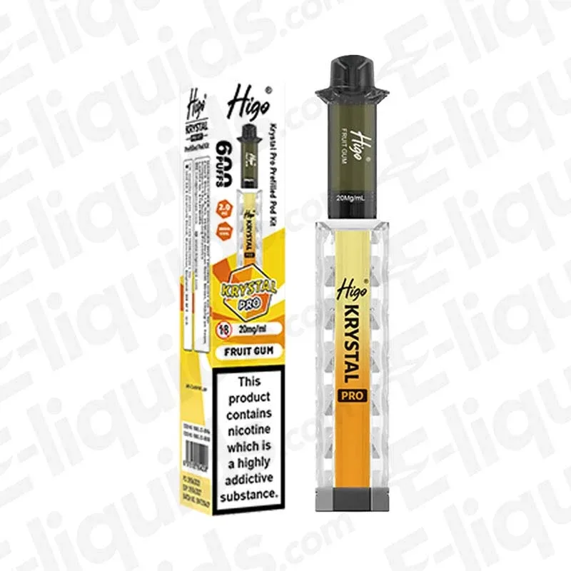 Higo Krystal Pro 600 Fruit Gum Prefilled Pod Kit