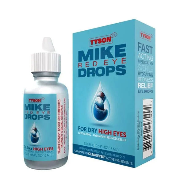 Tyson 2.0 Mike Red Eye Drops Display 30pc 15mL