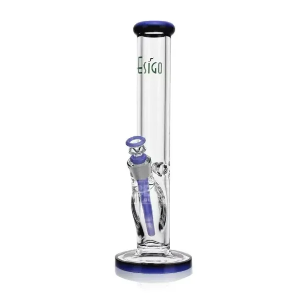 13.5" Straight Slime Series Glass Bong w/ 14mm bowl - Image 2