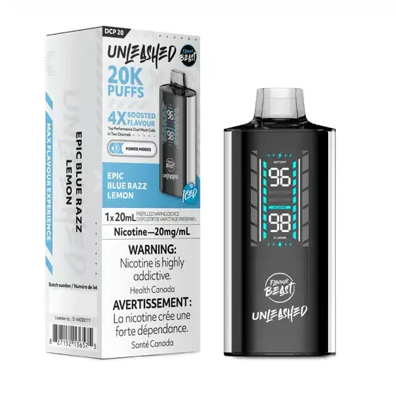 Flavour Beast Unleashed DCP 20K Disposable Epic Blue Razz Lemon
