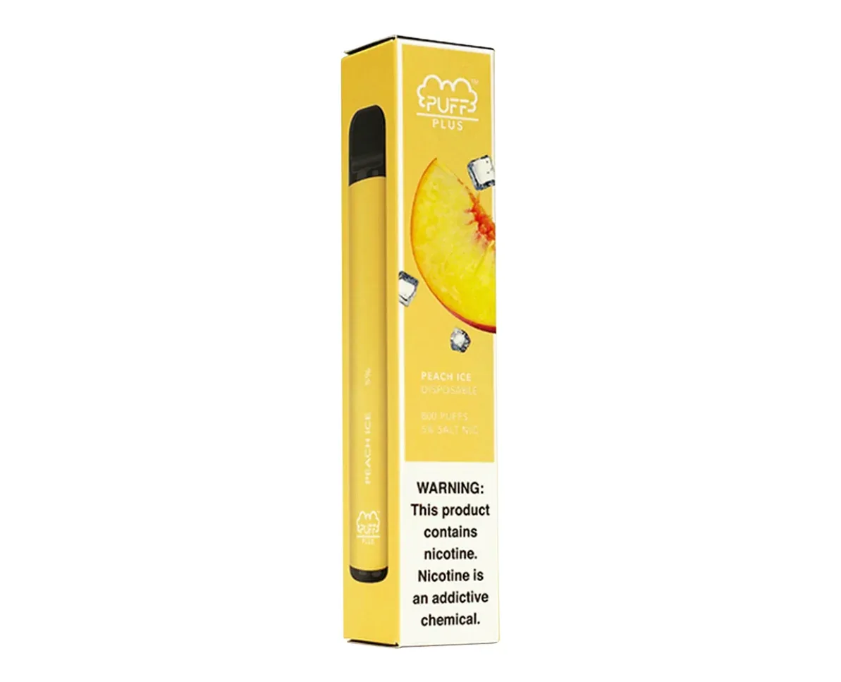 PUFF BAR PLUS PEACH ICE DISPOSABLE POD SYSTEM - Image 2