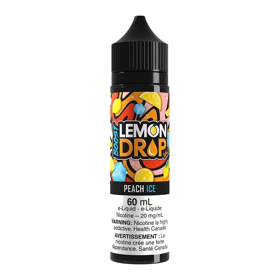 Lemon Drop Boost Salt Nic E-Liquid - Peach Ice 60ml