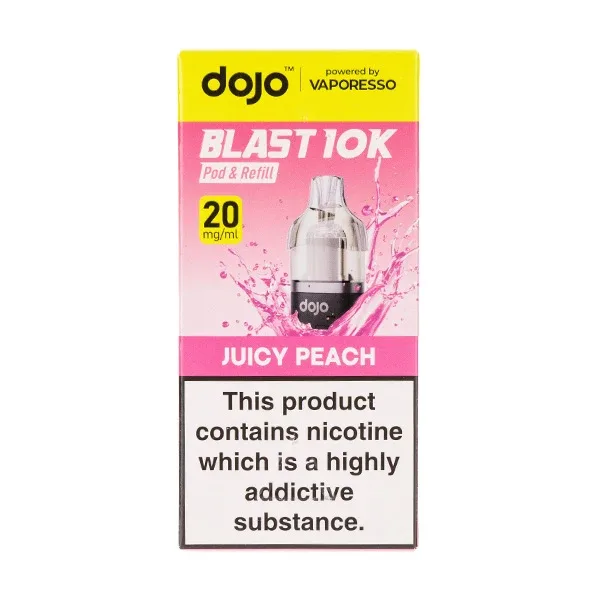 Juicy Peach Dojo Blast 10K Prefilled Pod + Refill by Vaporesso - Image 2