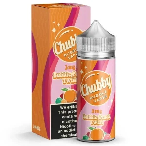 Chubby Bubble Vapes - Bubble Peach Twist - 100ml