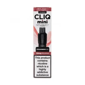 Strawberry Ice Cliq Mini Prefilled Pod + Refill by Avomi