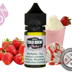 Strawberi & Cream NITRO'S COLD BREW SHAKES SALT 30ml