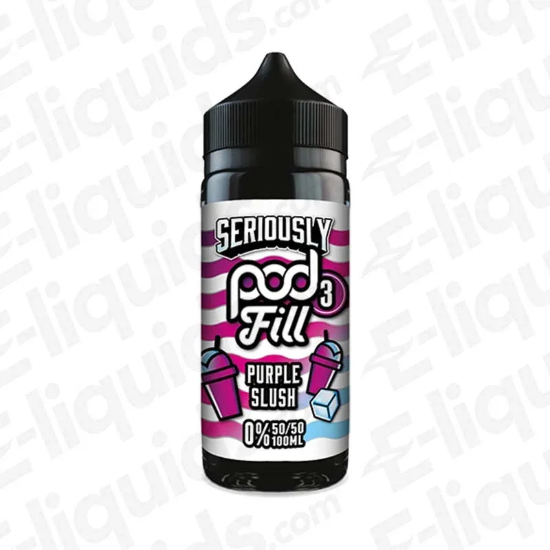 Doozy Vape Co Purple Slush Seriously Pod Fill 3 100ml Shortfill Vape Juice