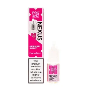 Raspberry Gummy Nic Salt E-Liquid by Pod Salt Nexus