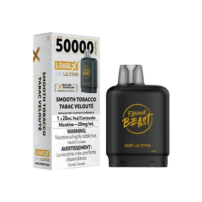 Flavour Beast Level X G2 Ultra Pod 50K - Smooth Tobacco