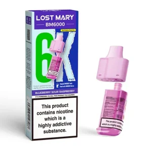 Blueberry Sour Raspberry Lost Mary BM6000 Refill Pod