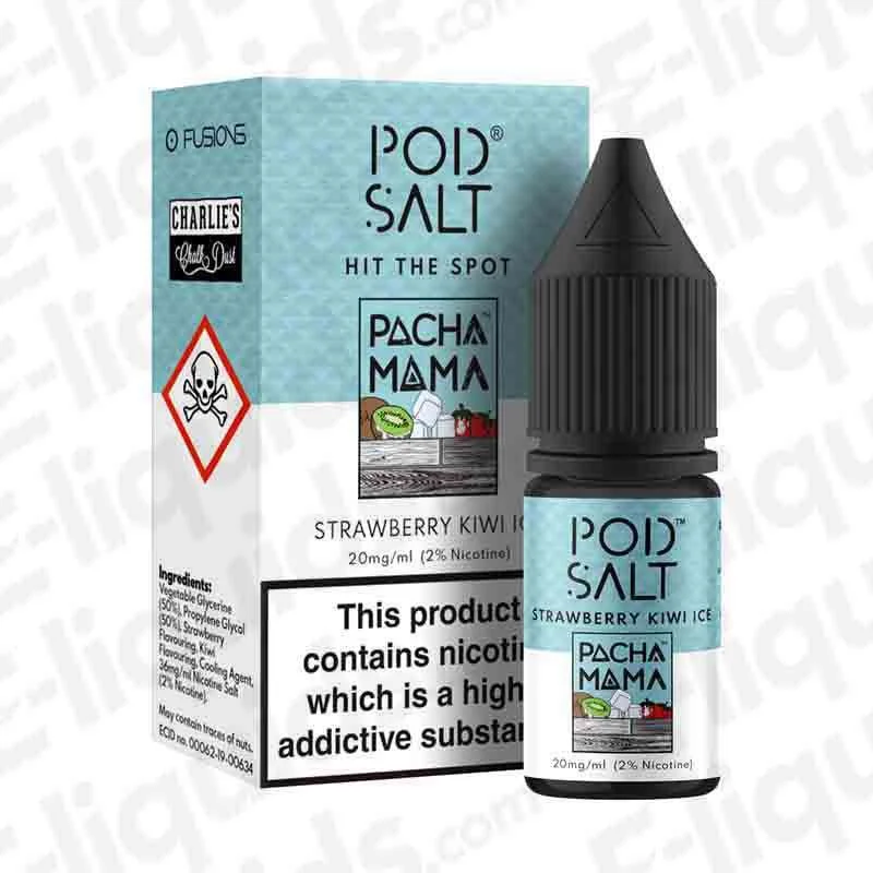 Pod Salt Fusion Pacha Mama Strawberry Kiwi Ice Nic Salt