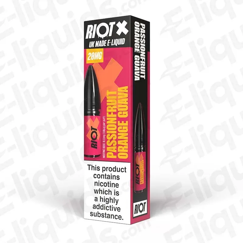 Riot Squad X Passionfruit Orange Guava Nic Salt