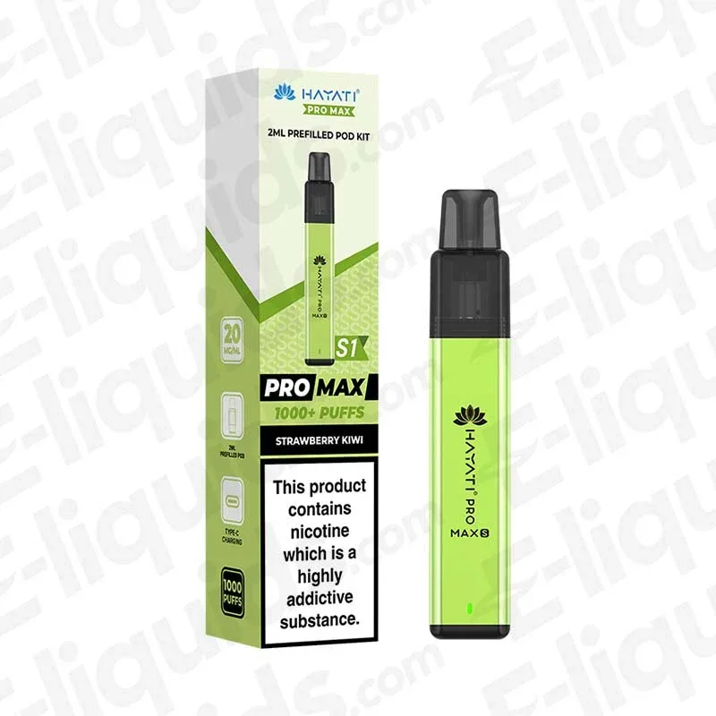 Hayati Pro Max S1 Strawberry Kiwi Prefilled Pod Kit