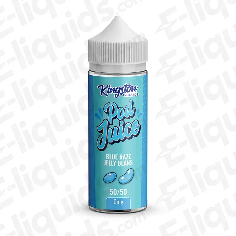 Kingston Blue Razz Jelly Beans Pod Juice 50/50 100ml Shortfill Vape Juice