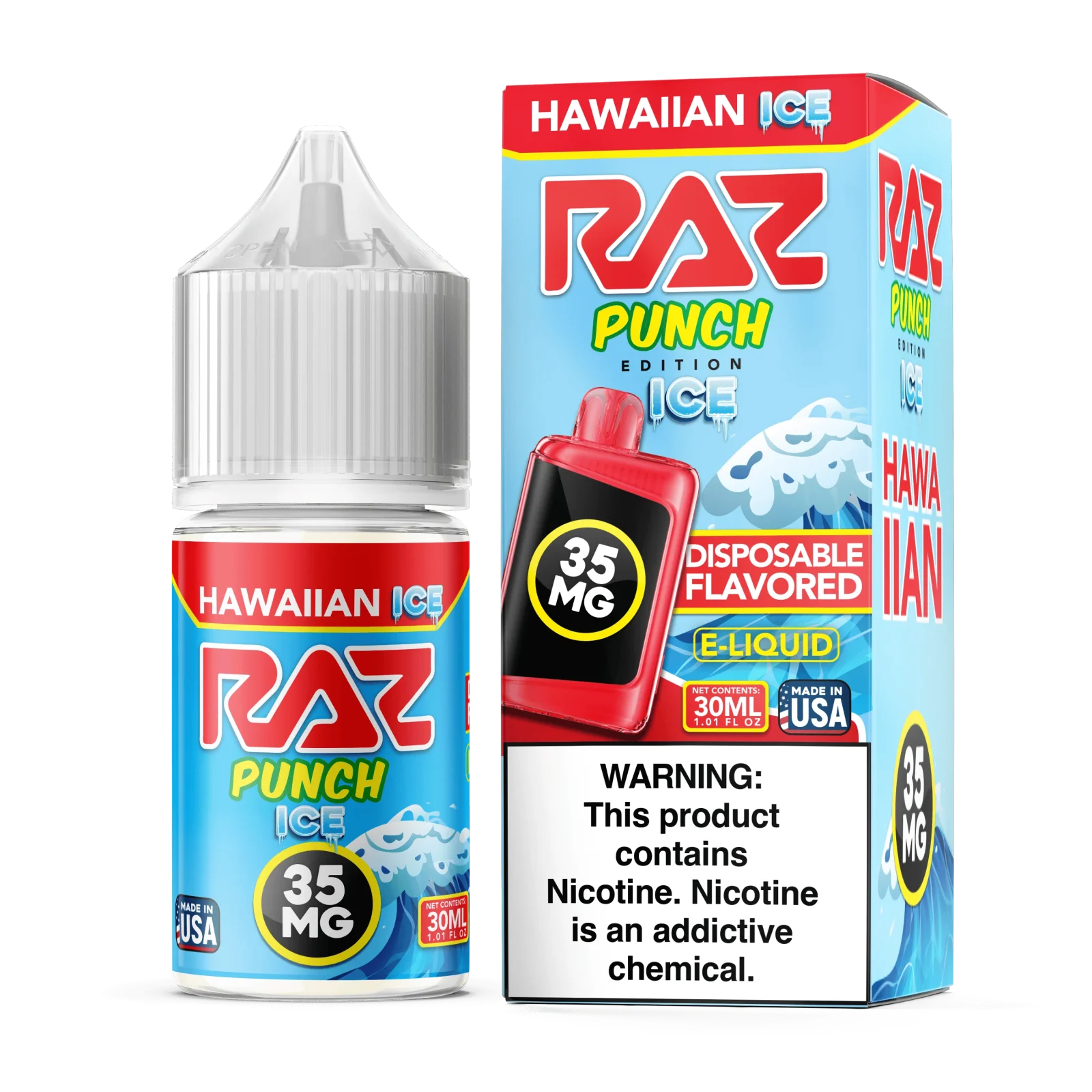 Hawaiian ICE SALT - Pod Juice x RAZ LTX - 30mL