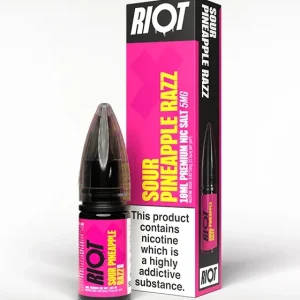 Sour Pineapple Razz Nic Salt E-Liquid - Riot X