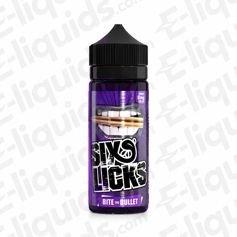 Six Licks Bite The Bullet 100ml Shortfill Vape Juice