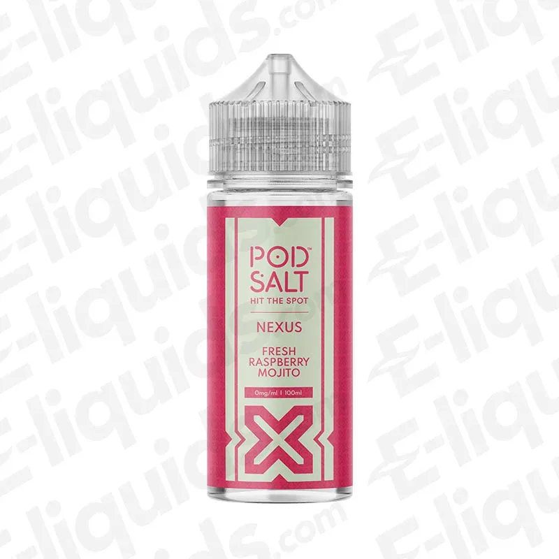Pod Salt Nexus Fresh Raspberry Mojito 100ml Shortfill Vape Juice