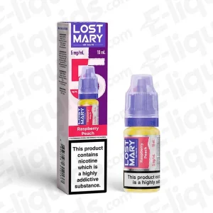 Lost Mary Nic Salt Raspberry Peach Vape Juice