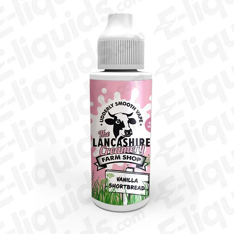 The Lancashire Creamery Vanilla Shortbread Farm Shop 100ml Shortfill Vape Juice