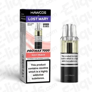 HAWCOS x Lost Mary Pro Max 7000 Juicy Peach Prefilled Pod