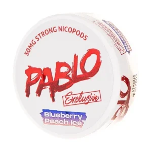 Exclusive Blueberry Peach Ice Nicotine Pouches by Pablo