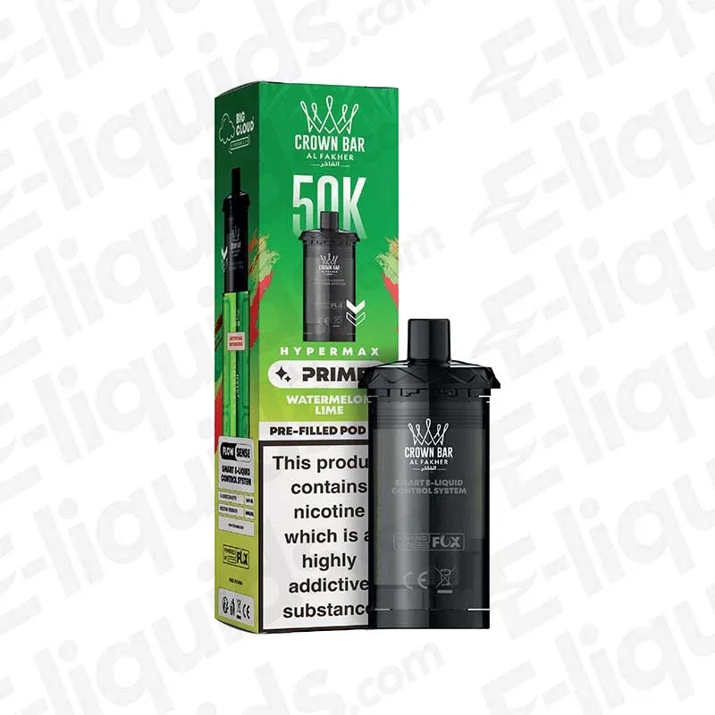 Al Fakher Hyper Max Prime 50K Watermelon Lime Prefilled Pods