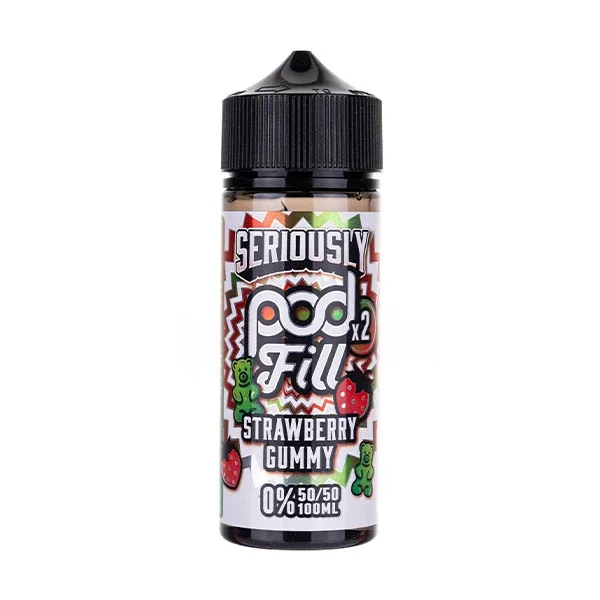 Strawberry Gummy 100ml (50/50) Shortfill by Seriously Pod Fill 2