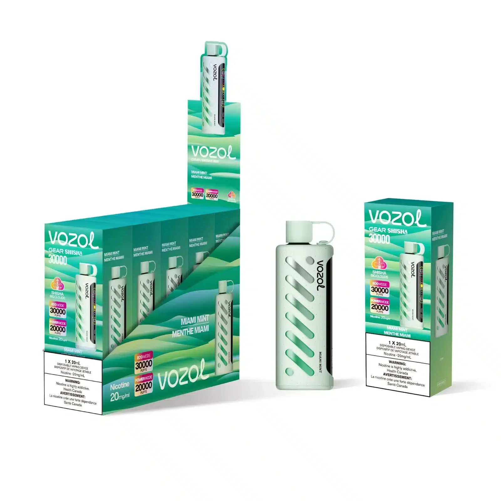 Vozol Gear Shisha Disposable Miami Mint