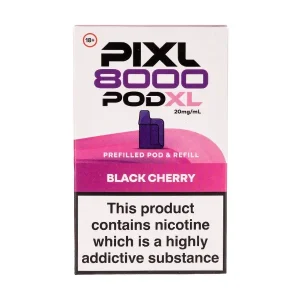 Black Cherry Pixl 8000 Prefilled Pod + Refill Pack