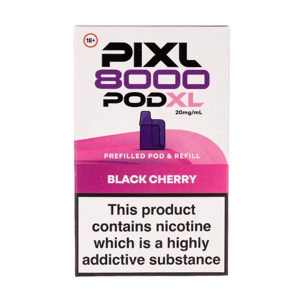 Black Cherry Pixl 8000 Prefilled Pod + Refill Pack