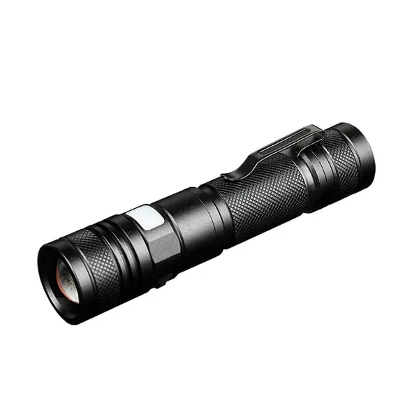 Pivoi 10W LED Tactical Rechargeable Flashlight with Clip - Image 2