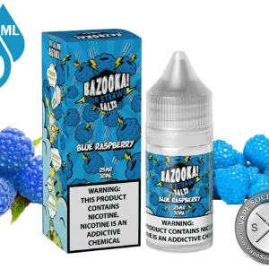 Blue Raspberry BAZOOKA SOUR STRAWS SALT 30ml