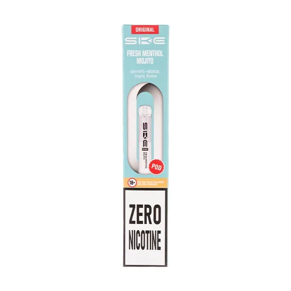 Fresh Menthol Mojito Crystal Bar 600 Zero Nicotine Prefilled Pods by SKE