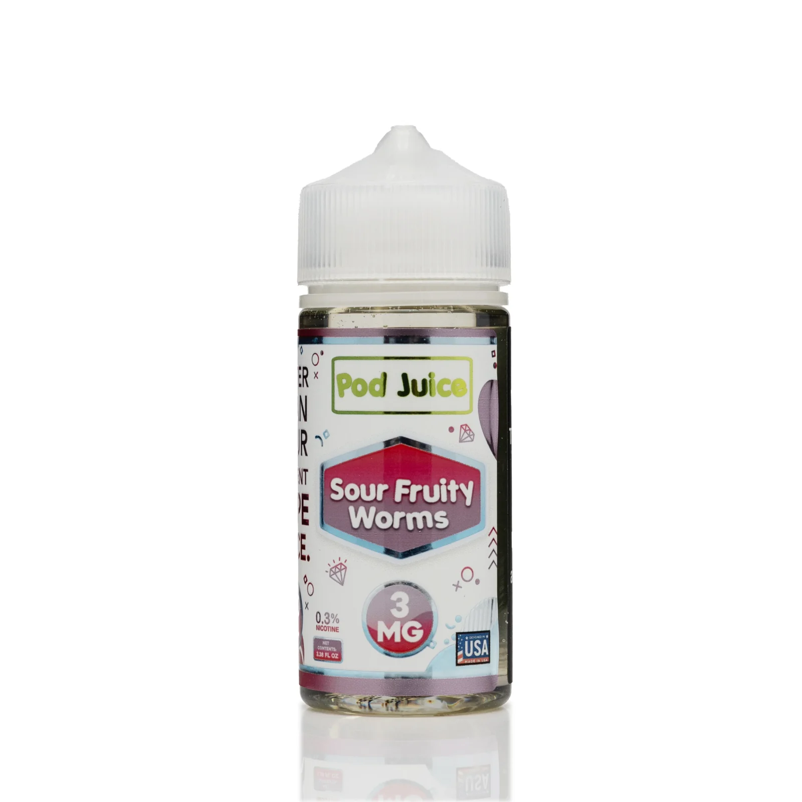 Pod Juice - Sour Fruity Worms - 100ml