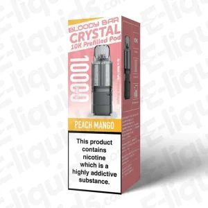 Bloody Bar Crystal 10K Peach Mango Prefilled Pod