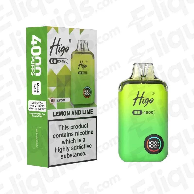 Higo BB 4000 Lemon and Lime Prefilled Pod Kit